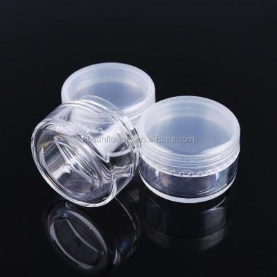 China Cosmetic Plastic Cream Jar 5ml 5g Small Sample Skin Care Cream For Eye Cream for sale