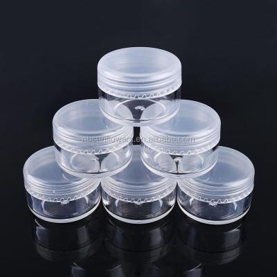 China Top selling cheap empty plastic cosmetic cream jars 5g skin care cream jars for skin care for sale