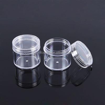 China Clear Plastic Skin Care Cream Jar 5g 10g 15g 20g For Personal Care Set for sale