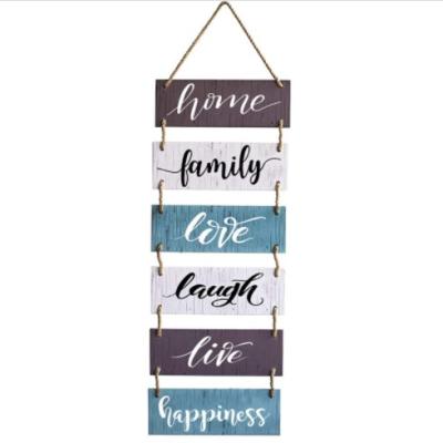 China Modern Family Wall Decor Rustic Wooden Decoration 32x11.8 inch Large Wall Hanging Nordic Sign Decor for sale