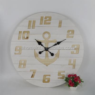 China High Quality Antique Style Wooden Clock Decor Wall Clock Home Wall Art for sale