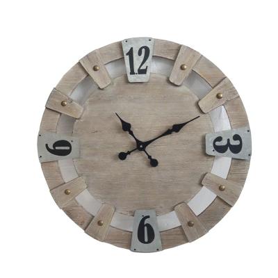 China High Quality Calendars Antique Style Hollow Out Wall Clock Pendant Art Custom Wooden Wall Clock for sale