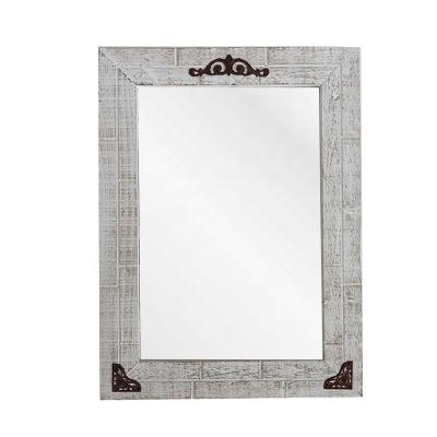 China Ahome Interior Modern Decoration 38 In Espresso Wood Framed Wall Mirror for sale