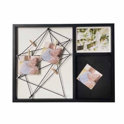 China Environmentally Friendly Black Photography Mesh Wire Wall Grid Clips Multifunctional Metal Wall Decor Wall Picture Display Picture Hanging Frame for sale