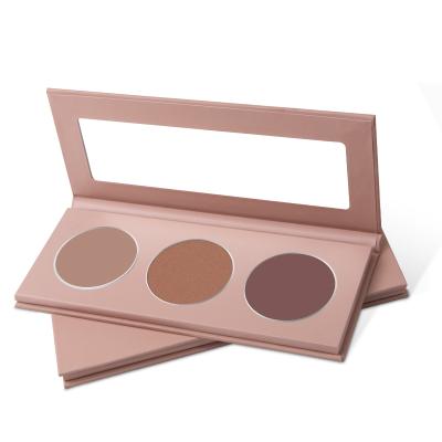 China Durable Private Label Face Makeup Powder Waterproof Palette Make Up 3 Color Bronzer Contour Palette for sale