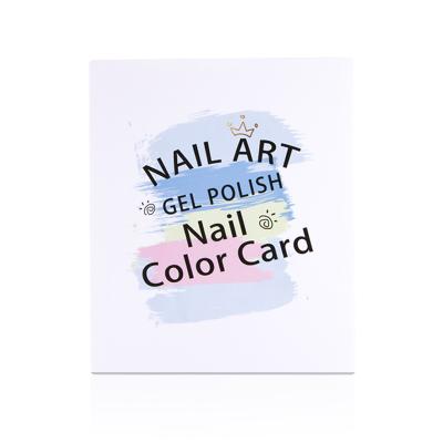 China High Quality Acrylic Nail Gel Color Chart Nail Art Display Book Private Label Brand Nail Polish Display Book for sale