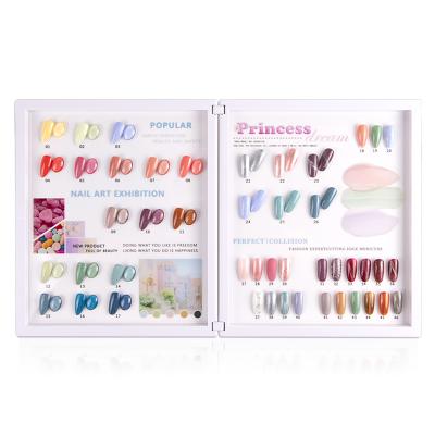 China Acrylic Customized Nail Book Display Rack Acrylic Customized Cardboard Private Label Nail Display Book for sale