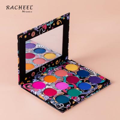 China Makeup Cosmetic 12 Color Gitter Shimmer Eyeshadow Palette Waterproof Pigmented Eyeshadow for sale