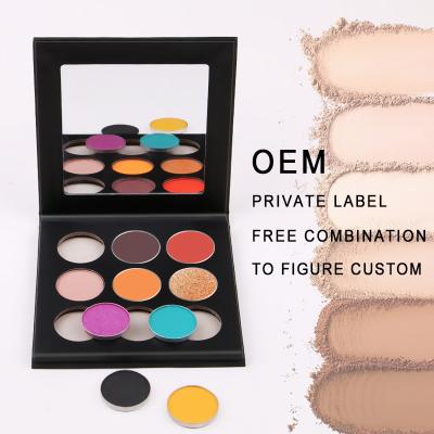 China Custom Makeup Eyeshadow Palette Makeup Waterproof Shimmer Matte Eyeshadow Palette Private Label for sale