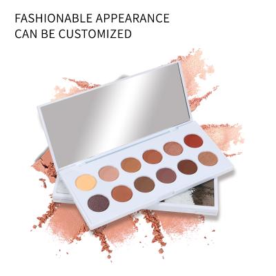 China Waterproof Pigmented Eyeshadow Palette Makeup Glitter Eyeshadow Custom OEM Customized Box Logo Finish Color for sale