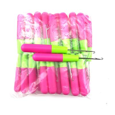 China Plastic Tool Handle Knitting Hook Needle For Hair Dreadlock Accessories Wig Making Tools Dreadlocks Hooking Needles for sale