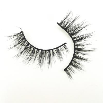 China Real Mink False Eyelashes Wholesale Stock Full Handmade Natural Soft Eye Lash Private Label Individual Lashes Professional 3D Strip Mink Eyelashes for sale