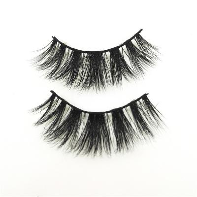 China Handmade Natural Soft 3D Real Mink False Eyelashes Lashes Case Free Eyelash Deal 20mm Full Strip Lashes Wholesale Seller for sale