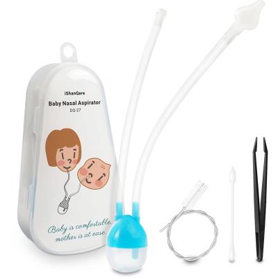 China Forehead silicone material economical baby nasal aspirator with tweezers for sale