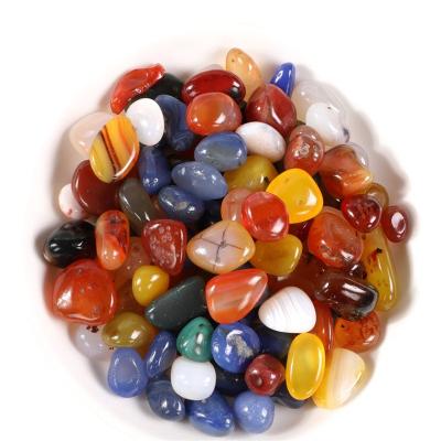 China China Wholesale Crystal Chips Colorful Agate Crushed Crystals Healing Stones Meditation Stone Decorations For Home for sale