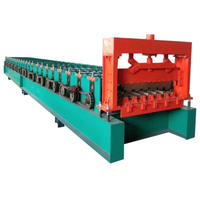 China Building Material Stores Galvanized Steel Tile Decking Roof Sheet Roll Forming Machine Making Line Equipment for sale