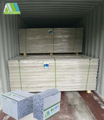 China Wall/Roof/Floor ZJT Expanded Polystyrene Cement Walling Panels Fireproof Materials EPS Sandwich Panel for sale