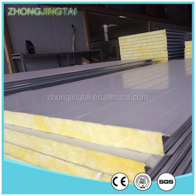 China Easy operation& low cost& cheap metal faced insulated fireproof polystyrene EPS sandwich panel for wall and ceiling panel for sale