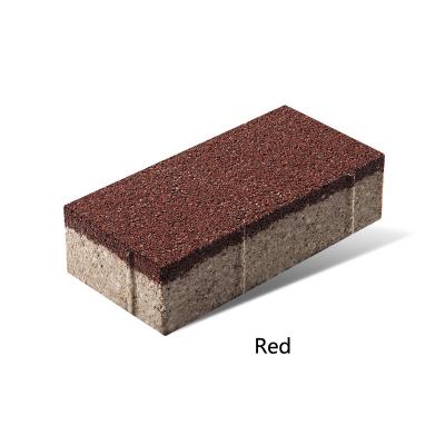 China High Quality Environmentally Friendly Red Noise Reduction Corner Bricks Zjt Water Permeable Pavers for sale