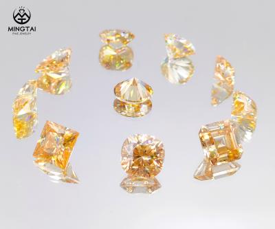 China Wholesale Polish Yellow Color Moissanite Gemstone Moissanite Diamond Fancy Mixed Shape Loose High Quality Good Quality for sale