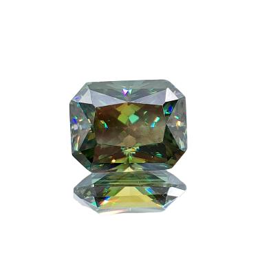 China CLASSIC Wholesale Stones Round Brilliant Blue Green Loose Cut 0.5ct 1ct 2ct Moissanite Gemstones for sale