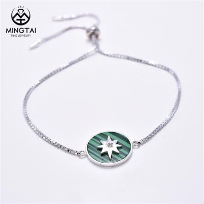 China OEM FASHIONABLE Design Lastest Star Bangle Silver Jewelry for sale