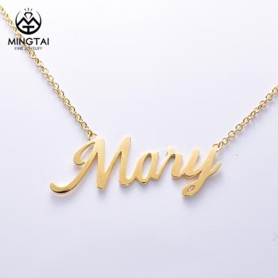 China CLASSIC Custom Personalized Name Necklace , Nameplate Necklace Personalized for sale