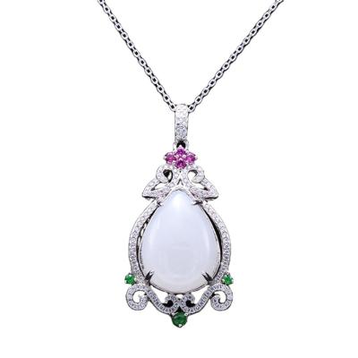 China 2018 OEM CLASSIC 925 jade necklace pendant, jade jewelry pendant for sale