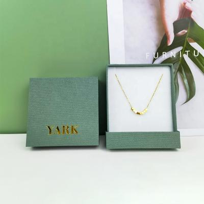 China Handmade Gift Box Jewelry Necklace Ring Luxury Jewelry Velvet Cardboard Packaging Gift Box for sale