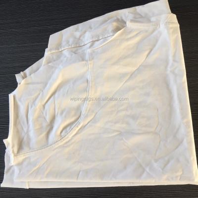 China Absorb water and oil white stongly plain t shirts used bales cotton rags recycled t shirt for sale