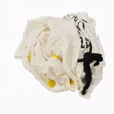 China Strong Hot Selling Capacity Water Absorption Water Oil Absorption Cloth Cut Scraps White Marine Cotton Wiping Rags for sale