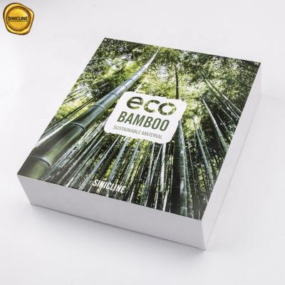 China Sinicline Eco-friendly Customized Bamboo Fiber Paper Box Eco-friendly Sportswear Packaging for sale