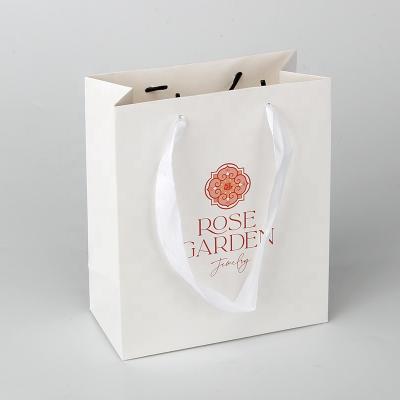 China Jewelry Packaging Custom Printed Luxury Gift Paper Shopping Bag For Jewelry for sale