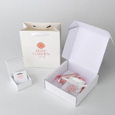 China Sinicline Recyclable Custom Wholesale Magnetic Paper White Jewelry Box Packaging Box Solution For Earring for sale