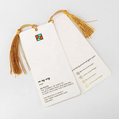 China Jewelry Display Jewelry Card Display Paper Business Card With Tassel Index Thank You Card for sale