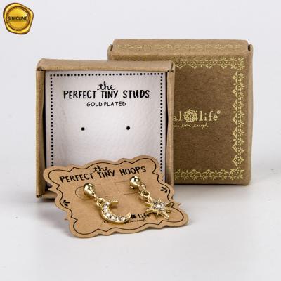 China Eco-friendly Luxury Wholesale Luxury Jewelry Card Sinicline Ring Necklace Custom Jewelry Display Cards for sale