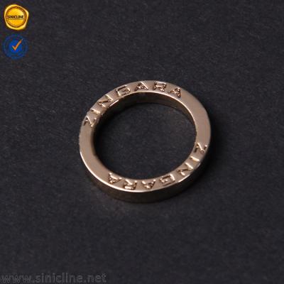 China Sinicline Sustainable Beautiful Gold Elegant Metal Rings Swimwear Metal Accessories For Clothing for sale