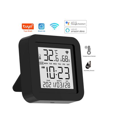 China Smart Home WiFi Temperature and Humidity Sensor TUYA APP Controller APP Controller Universal WiFi Sandblaster Remote Control with LCD Display for sale