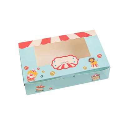 China Best Selling New Recyclable Dessert Cake Packing Box Portuguese Tart Cake Box Kraft Paper Cup Cake Box for sale