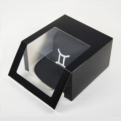 China Handmade Custom Logo Paper Luxury Wrist Black Gift Packaging Boxes Watch Box For Watches for sale