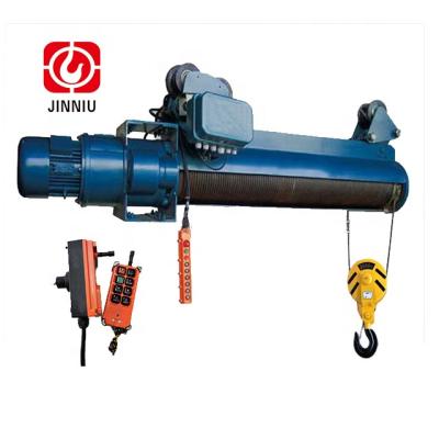 China Jinniu Hotels AS 2T40M Rear Drive Electrical Hoists Crane Lifts Crane Trolley Machines Small Electric Wire Rope Hoist for sale