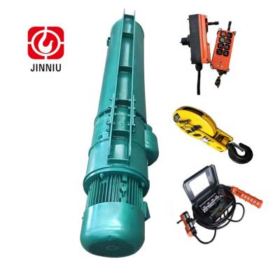 China Jinniu Hotels AS 2T45M Rear Drive Electrical Hoists Crane Lifts Crane Trolley Machines Small Electric Wire Rope Hoist for sale