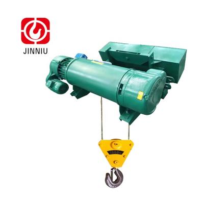 China Factory Free Space 16T9M Electrical Hoists Crane Electrical Wire Rope Trolley Tools Jinniu Hotels Low Large Pulling Crane for sale