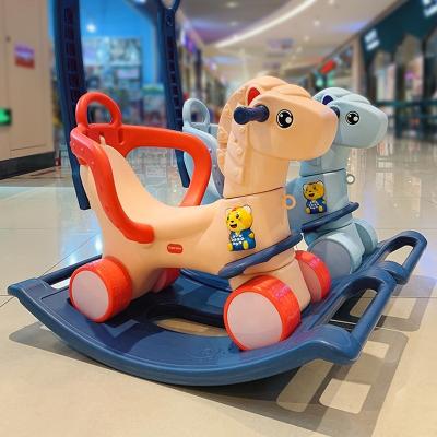 China Ride On Toy Tech Manufacturing Quality Assurance Skyrocking Horse High End Plastic Rocking Toys For Indoor Baby Animal Riding Toy for sale