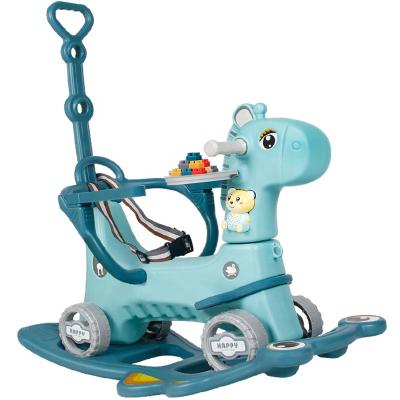 China Ride On Toy 2021 Premium High End Plastic Giraffe Carriage Horse Rocking Balance Toy For Ride On Toy for sale