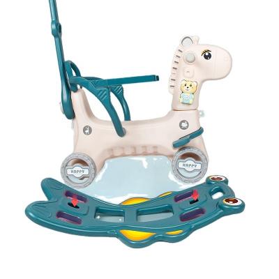 China Ride On Custom Made High Quality Multifunctional Plastic Toy Giraffe Rocking Horse Top Selling Toy 2021 for sale