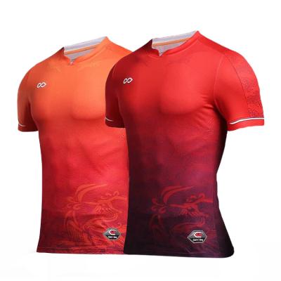 China 2021 Wholesale Breathable Quick Dry Red Soccer Shirt Printing Authentic International Football Tank Tops Manufacturer Uniforms for sale