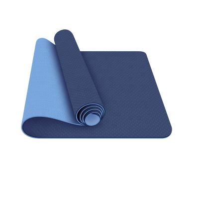 China High Quality Yoga Pilate Hot Yoga Durable Using Eco Friendly Non Slip Polybag Strip Yoga Mat for sale