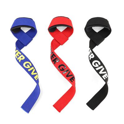 China Custom Non-slip Weightlifting Strap Wrist Protection Bodybuilding Training Gym Men Wrist Band Strap for sale