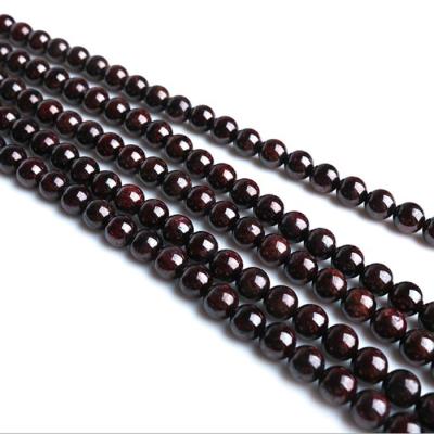 China Chinese Soft Round Natural Garnet Gemstone Loose Beads Pleochroic/Pleochroism 8mm for sale